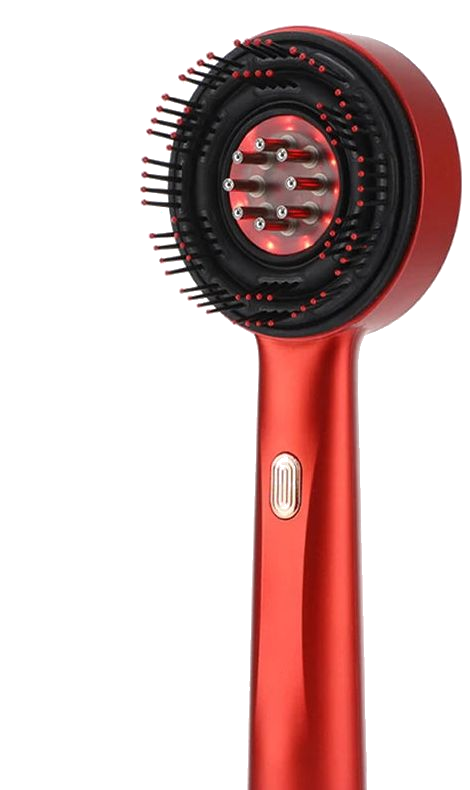 Cepillo masajeador con luz roja